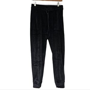 House of Harlow 1960 black velvet jogger lounge pants size S